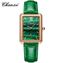 CHENXI 090 Women Watches Luxury Fashion Ladies Quartz Watch Waterproof Simple Creative Leather  Wristwatch Girlfriend Gift