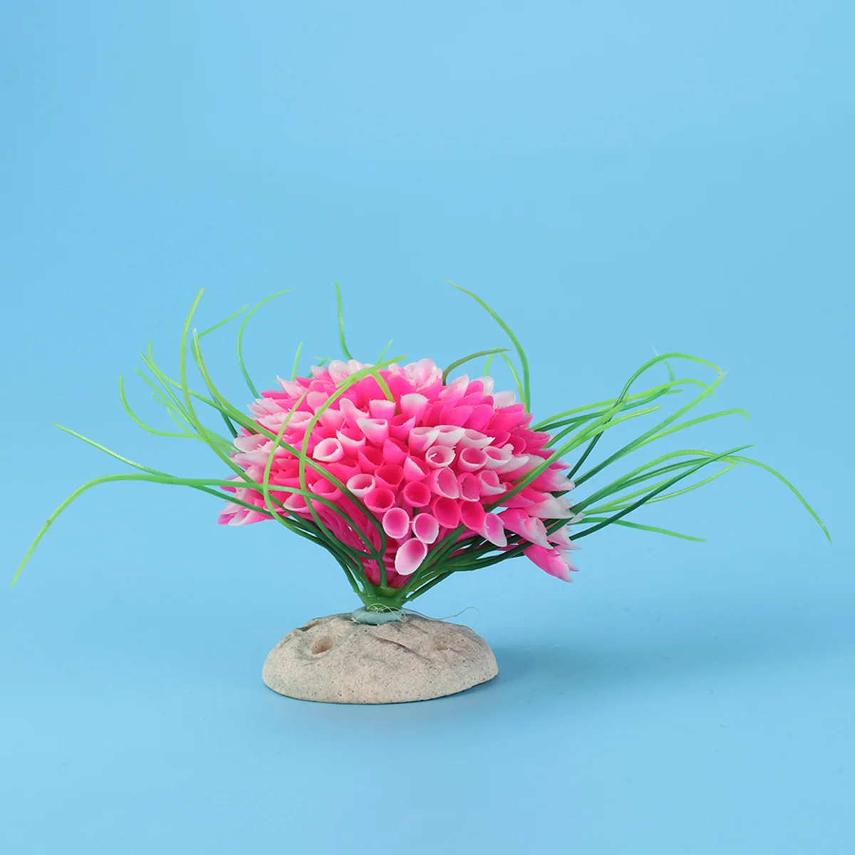

Aquarium Decorations Lifelike Fish Tank Ornament No-Toxic Washable Resin Base Decor Plants for Aquarium Salt Water Fish
