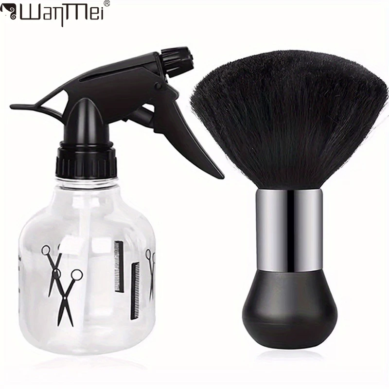 

WANMEI Парикмахерский набор распылителей воды Парикмахерская щетка для чистки шеи Профессиональный инструмент для укладки волос