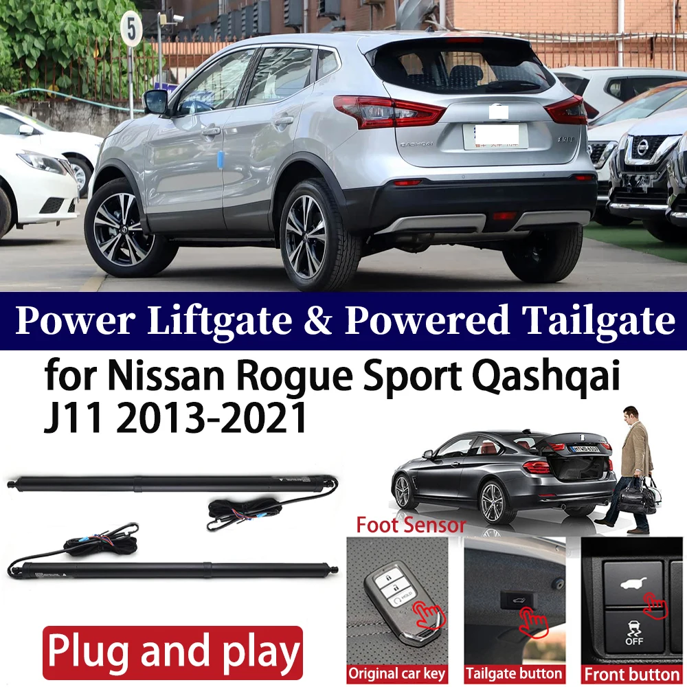 

ZhuCamX for Nissan Rogue Sport Qashqai J11 2013-2021 Car Power Liftgate Automatic One-Click Vehicle Powered Tailgate Strut