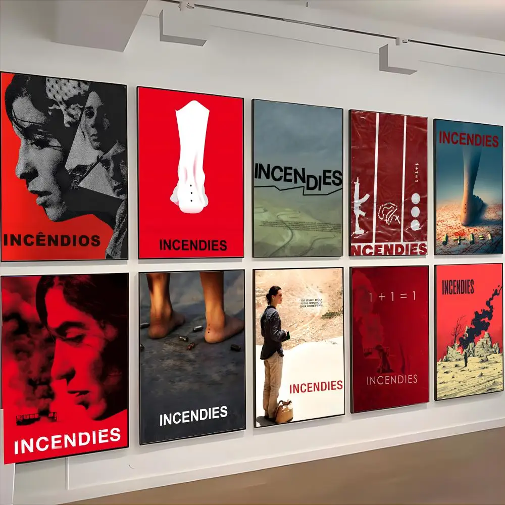 movie dramatic I-Incendies Poster retro art restaurant bar decoration