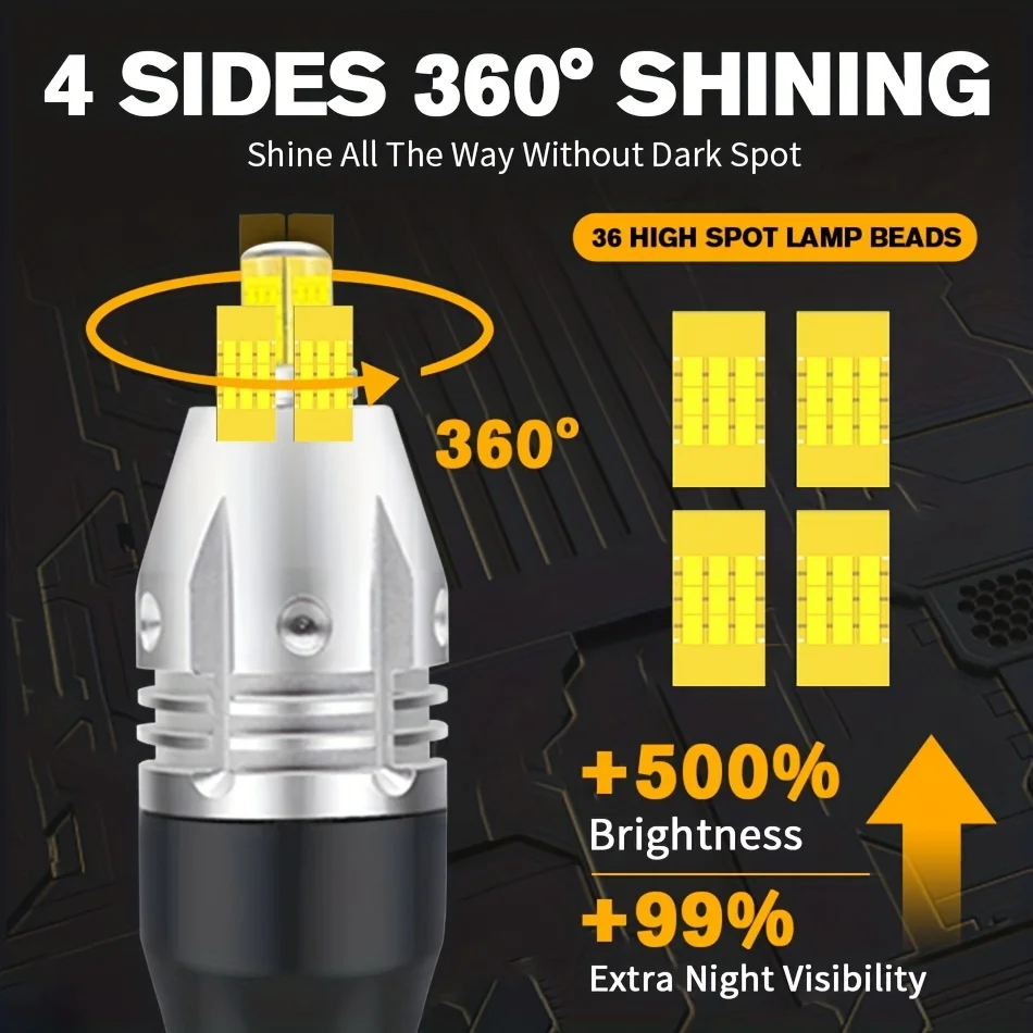 912 921 LED Bulbs for Backup Reverse Light Bulb T15 LED Backup Light 6000K White 360 Degree Lighting W16W 906 Super Bright Light