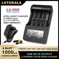 Liitokala Lii-500 Lii-PD2 Lii-PD4 Lii-202 18650 Charger,1.2V 3.7V 18350 18500 20700 14500 26650 AA NiMH Lithium-Battery Charger