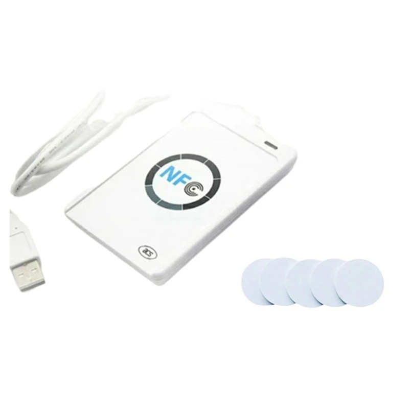 ACR122U Programmatore ISO14443 Lettore di schede Smart Chip 13.56Mhz Tag Clone Copiatrice IC 1K S50 Token Writer Duplicatore NFC