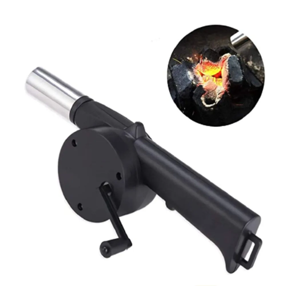 

Portable Outdoor Barbecue Hand-cranked Air Blower Portable BBQ Air Blower Tools Picnic Camping Accessories