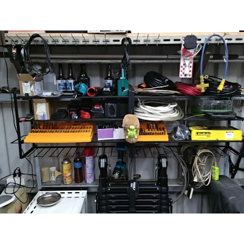 4 الطبقة 12 حامل التدريبات الثقيلة المعادن الحائط الحفر الرف أداة السلطة المنظم لورشة المرآب الطابق السفلي