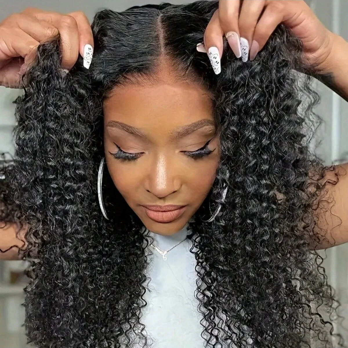 5x5 Lace Closure Wigs Human Hair Deep Wave Lace Front Wigs Human Hair 200% Density For Women Wear And Go Glueless Wigs Human