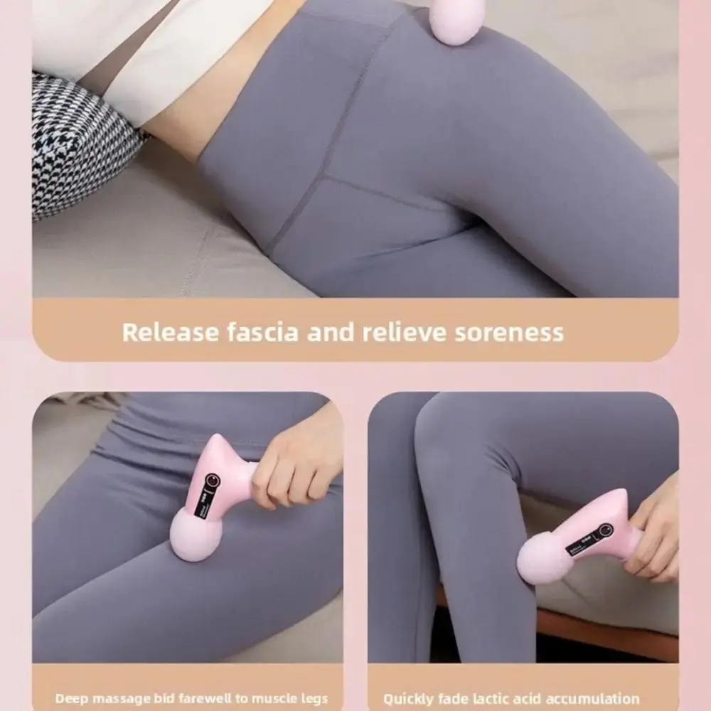 

Adjustables Mini Fascia Massager Soft Massage Head Wear Resistant Deep Tissue Massage Device Comfortable Portable