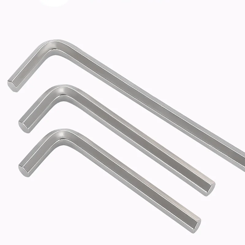 1.5mm ~ 22mm multifunctional Allen wrench L-type nickel plated stainless steel screwdriver flat head dual-purpose tool