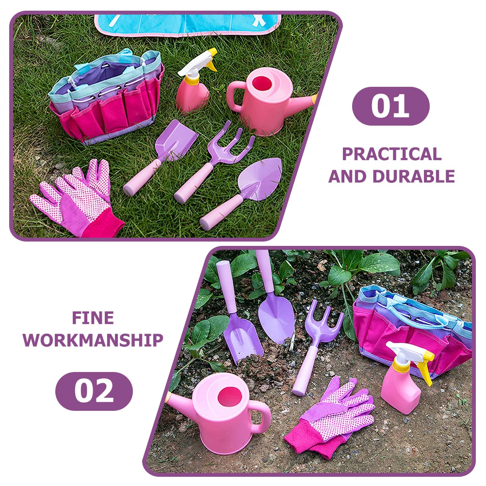 

1Set Kids Gardening Tools Small Sand Shovel Hand Rake Planting Tools for Gardening and Beach Garden Hand Kids Sand Toys