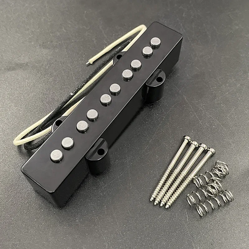 Alnico 5 Pickup for 5-StringJazz Bass Pickups Neck-9.6K & Bridge-11.1K Pickup Fit 5 Strings Jazz Bass Guitar Pickup Part