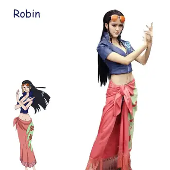 動漫角色扮演服裝 妮可羅賓服裝 假髮 萬聖節嘉年華套裝 8 最佳銷售 朱莉街頭霸王cosplay - №5