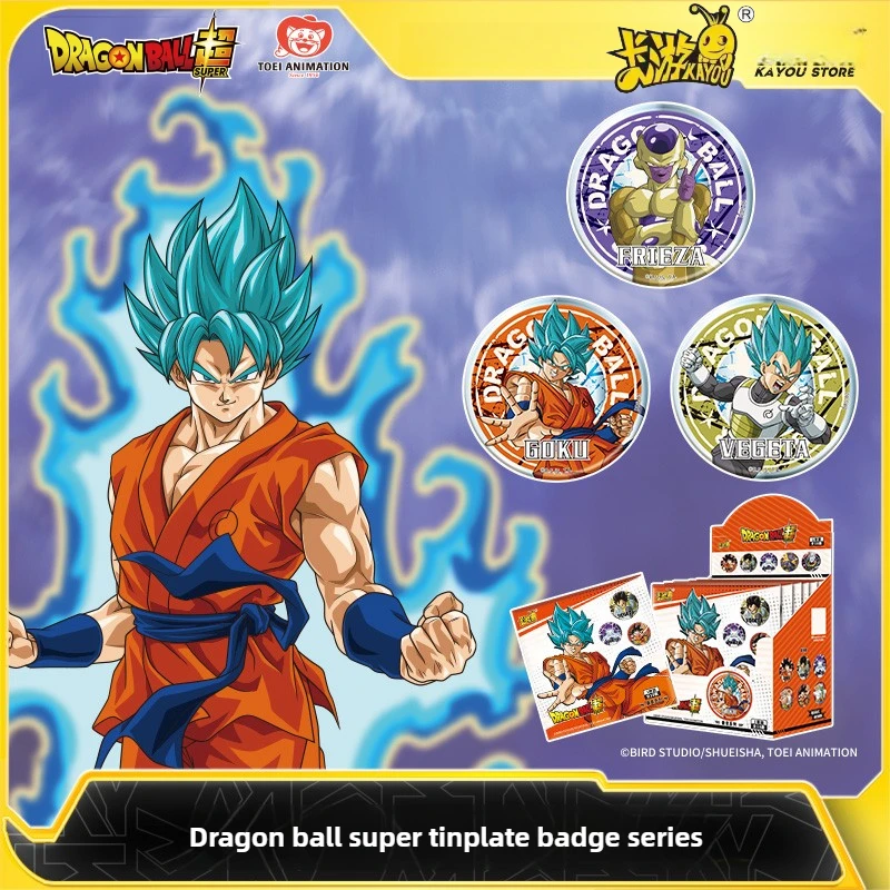 

KAYOU Dragon Ball Super, серия значков из жести, официальная подлинная, анимационная периферия, Ba Chi, просо, значок