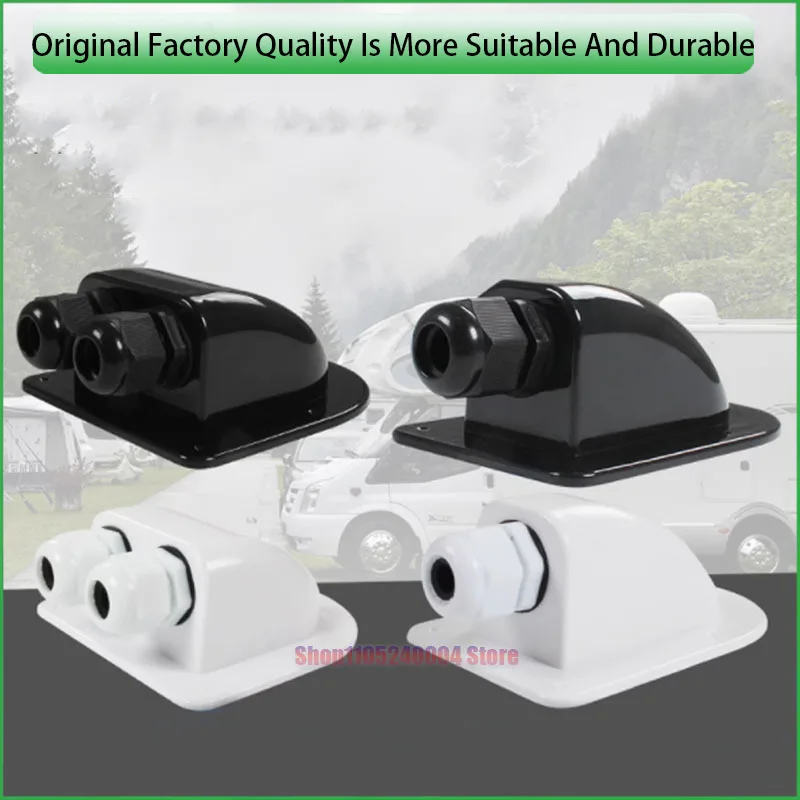 For RV Yacht Roof Waterproof Solar Panel Photovoltaic Junction Box Double Or Single Hole ABS Sealed Waterproof Junction Cover