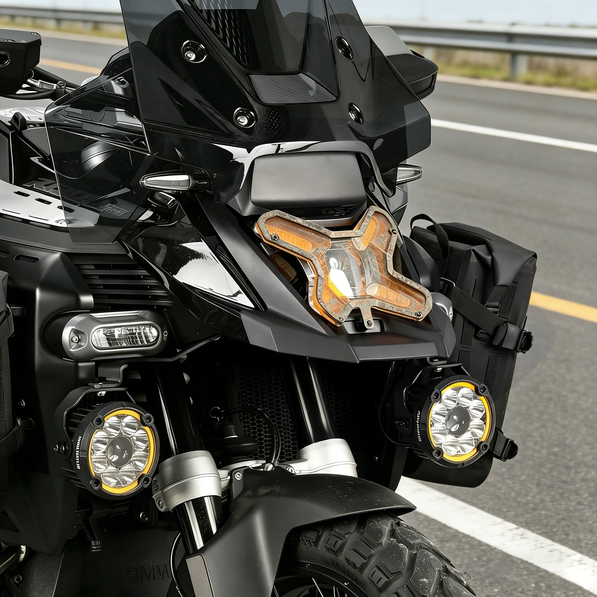 For BMW R1300GS Adventure 2023-2025 Quick-Release Headlight Grille Cover Durable Scratch-Resistant Motorcycle Accessories