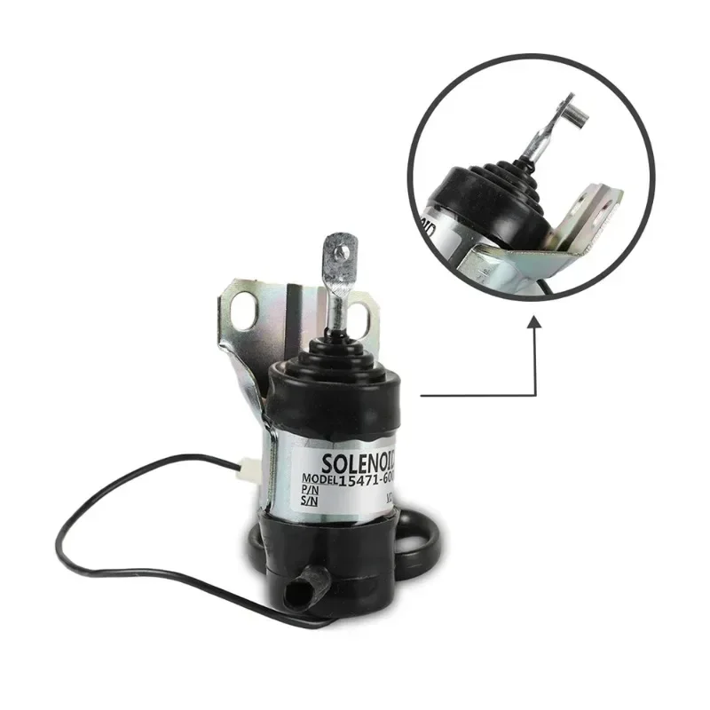 Loki J 12V Fuel Stop Solenoid 15471-60010 052600-1001 052600-1000 For Kubota V2203 Z482 D722 KX161 KX151 Fuel Shutoff Solenoid