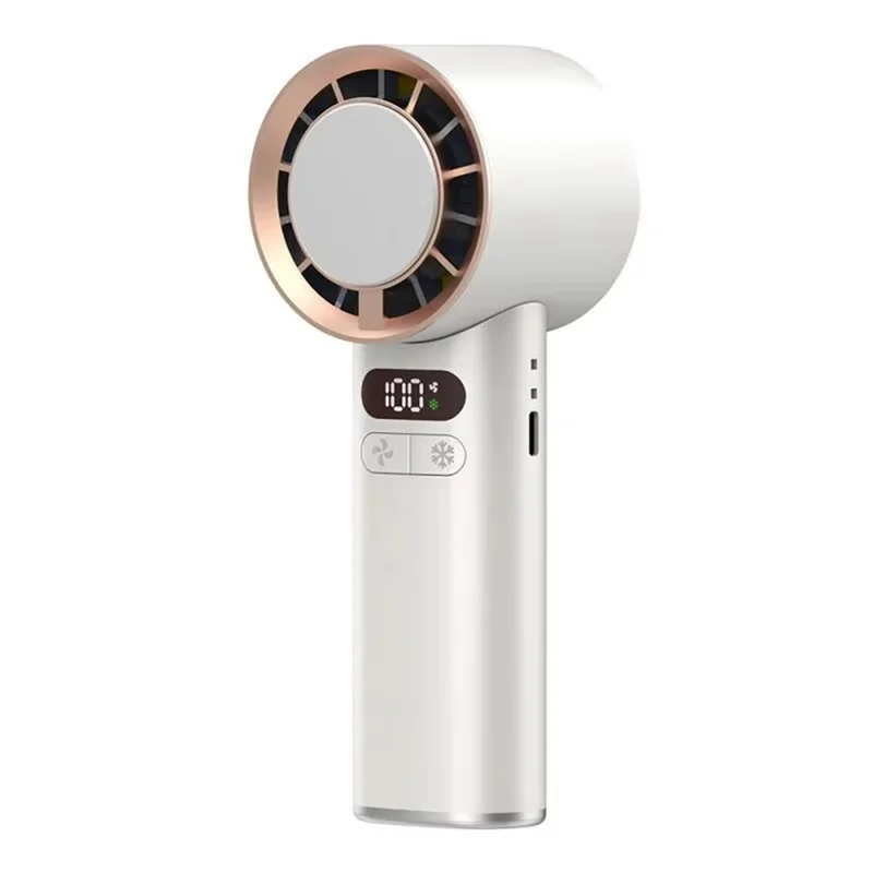 ABBO-Rechargeable Mini Handheld Fan Speed Portable Desktop Fans Instant Cooling With Ice Mode Stylish Fan For Women