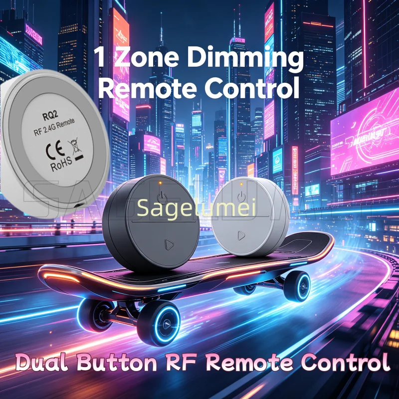 

Skydance RQ2 1-5 color NEW 5-in-1 Dual-button remote control for single color, color temperature, RGB, RGBW /RGB+CCT LED strip
