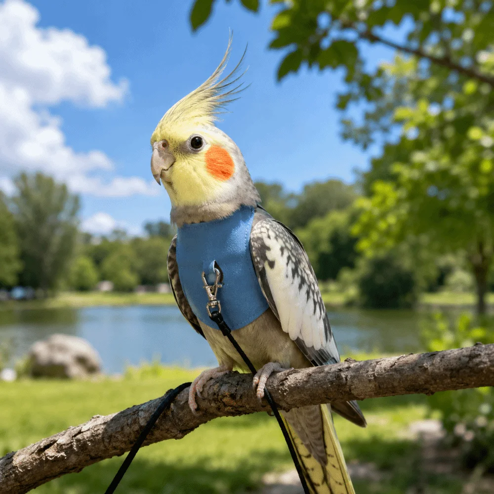 Adjustable Parrot Flying Harness Cowboy Style Safety Bird Flight Suits Anti-loss Lightweight Parrot Chest Harness Outdoor Flying