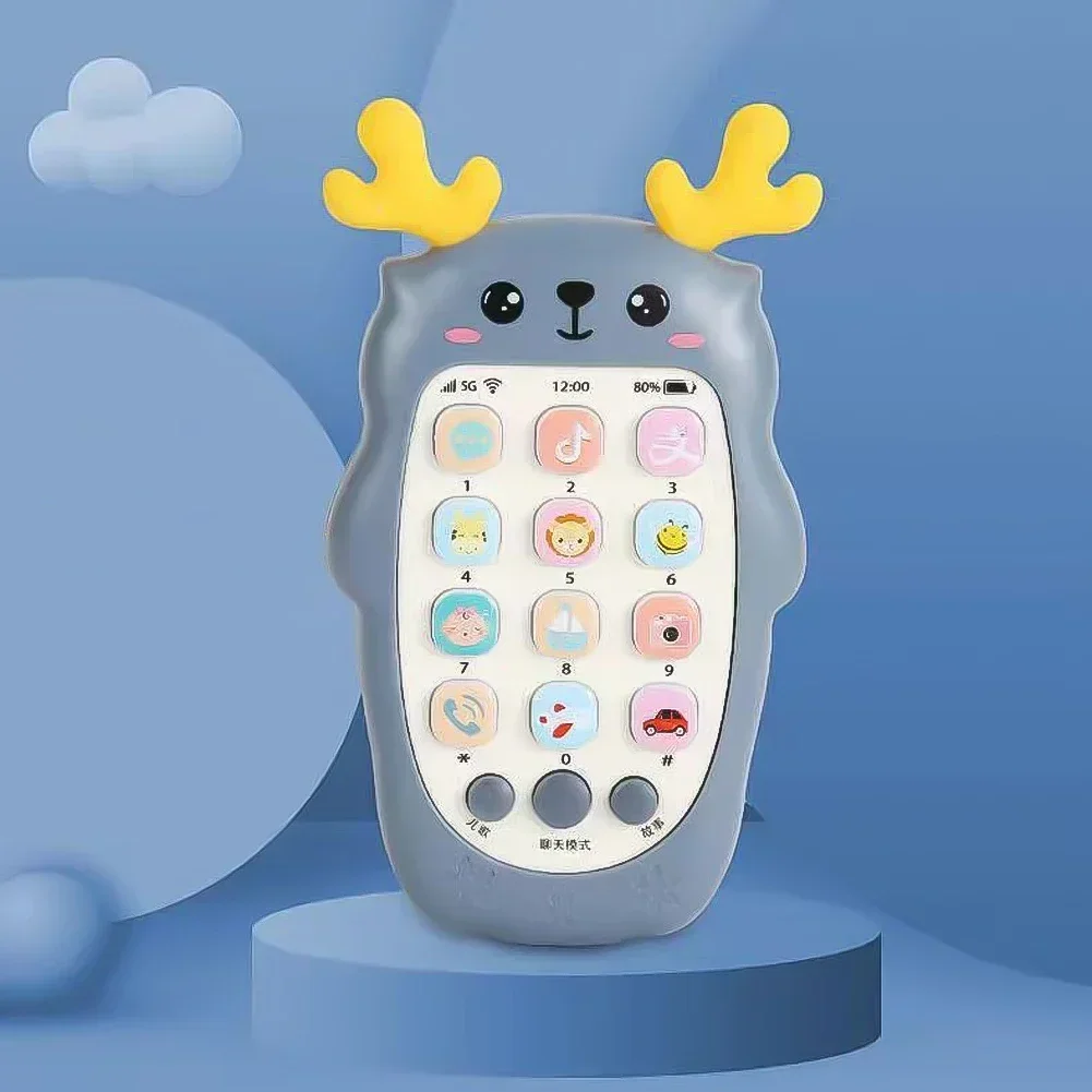 Baby Telefon Spielzeug Zweisprachige Telefon Beißring Musik Stimme Spielzeug Frühe Pädagogische Lernen Maschine Elektronische Kinder Geschenk Baby Spielzeug