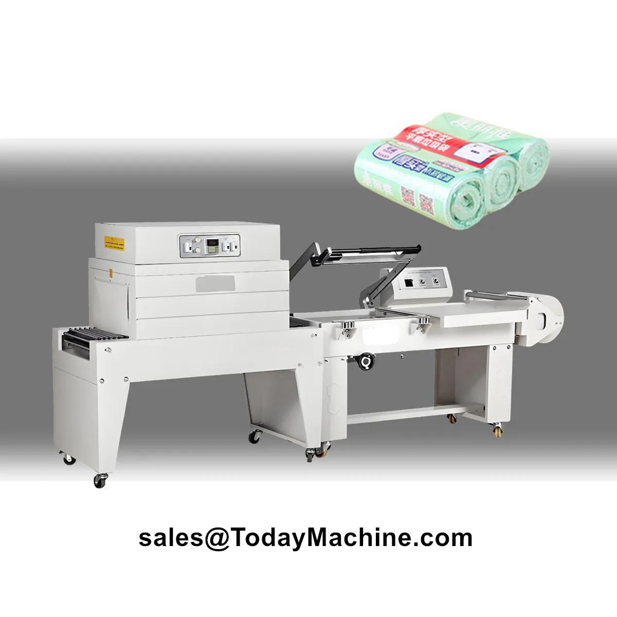 PVC POF فيلم دليل علبة كرتون مربع L بار ختم الحرارة يتقلص نفق التغليف آلة التعبئة والتغليف