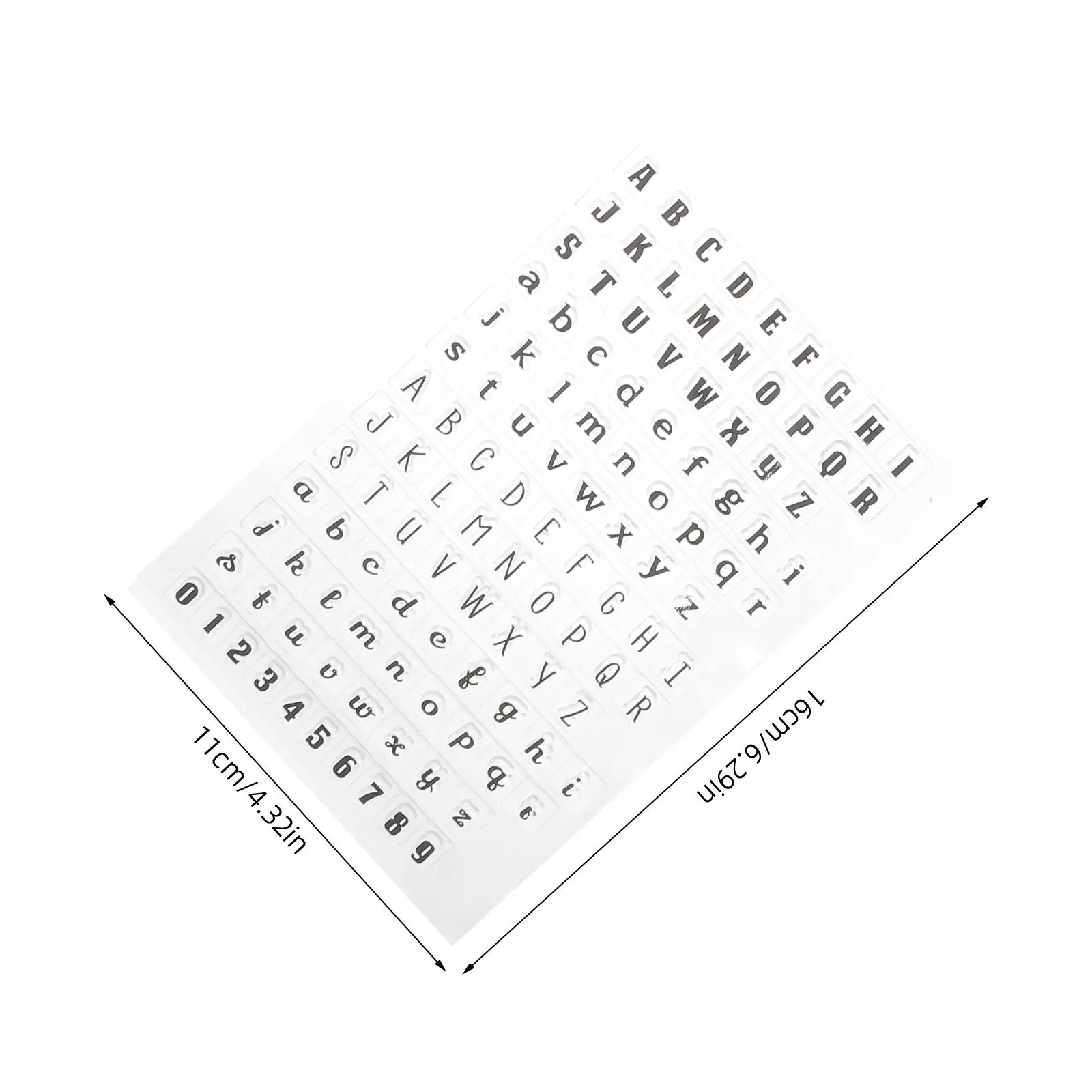 Sellos de silicona transparentes, patrones del alfabeto transparente para hacer tarjetas de diario, álbumes de recortes, manualidades de oficina, 4 Uds.