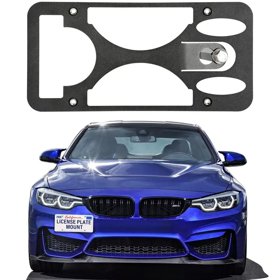 

Drill Front License Plate Bracket Mount Kit Compatible with BMW M4 20152020 No Drilling Installs in SecondsFront Bumper License