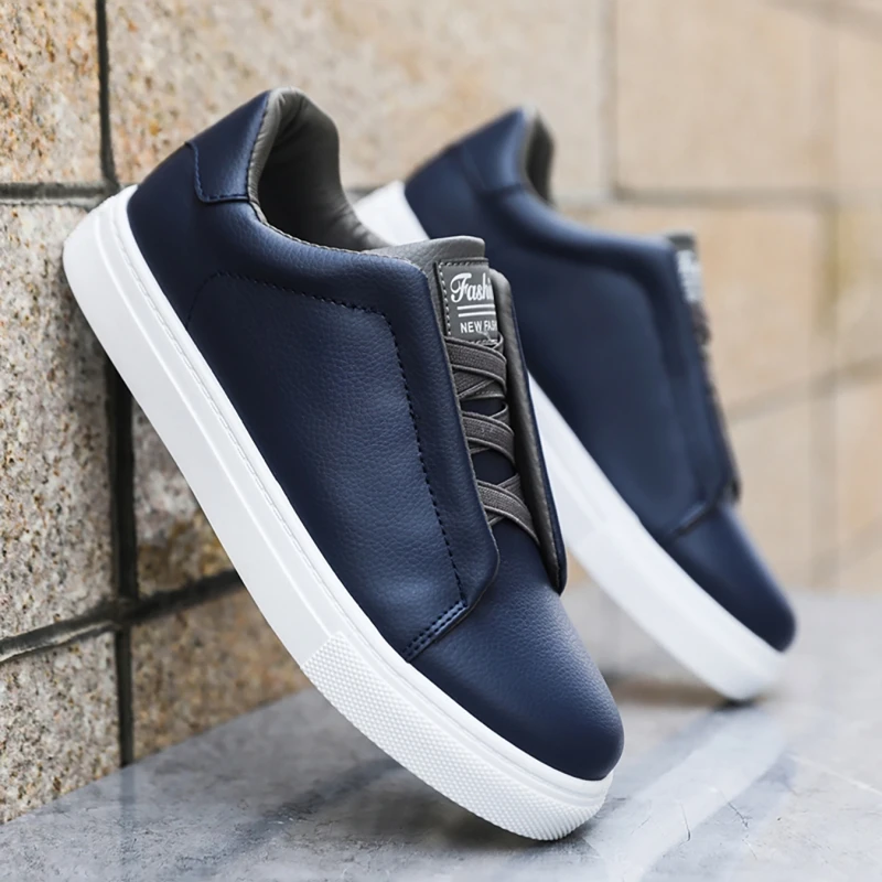 Zapatillas De Skate pria, sneaker datar Anti Slip nyaman ukuran 39-48 untuk lelaki