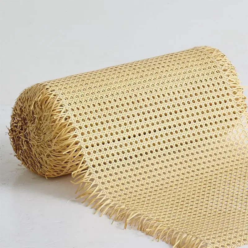 1M Length Imitation Rattan Woven Mesh Pe Plastic Material Retro Simplicity Handmade Diy Furniture Decoration Accessories