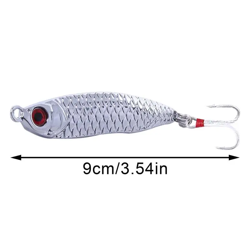 Fishing Lures For Freshwater And Saltwater Reflective Metal Fishing Bait 5X Reusable Fish Bait Wear-Resistant Fishing Lures For