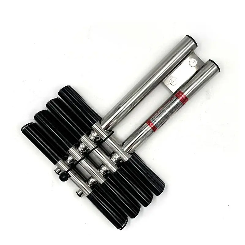 4 خطوات من الفولاذ المقاوم للصدأ غير قابل للانزلاق سلم غوص تلسكوبي أجهزة بحرية يخت قارب صيد ملحقات القوارب السريعة #3