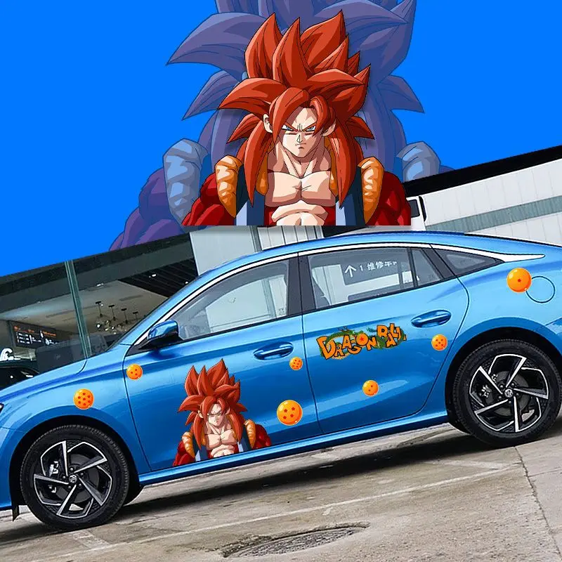 

Dragon Ball Car Decoration Stickers Super Saiyan Anime Car Decoration Cartoon Gogeta Vegeta Car Accessories Car Clothes Gifts