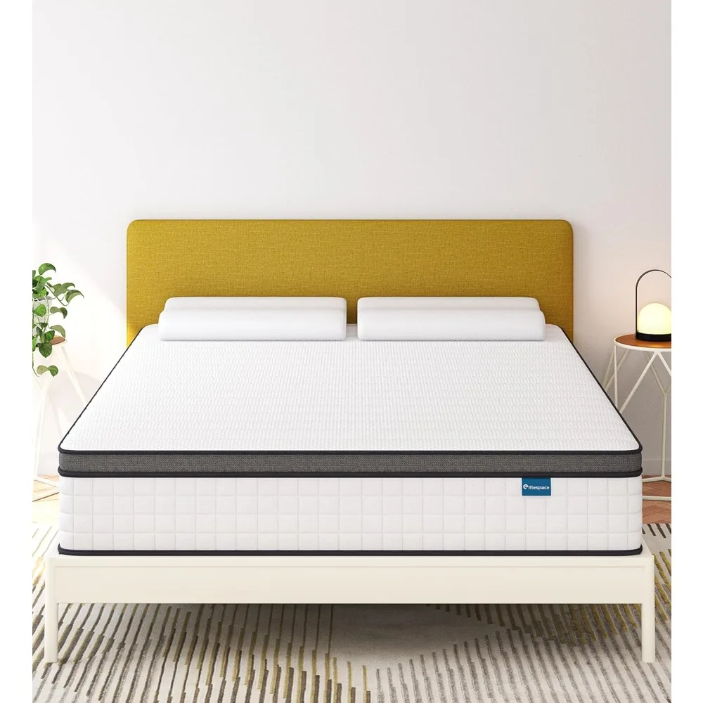 

Full Size Mattress,10 Inch Full Mattress in a Box,Hybrid Memory Foam Full Size Mattresses,Medium Firm Soft and Comfort White Mat