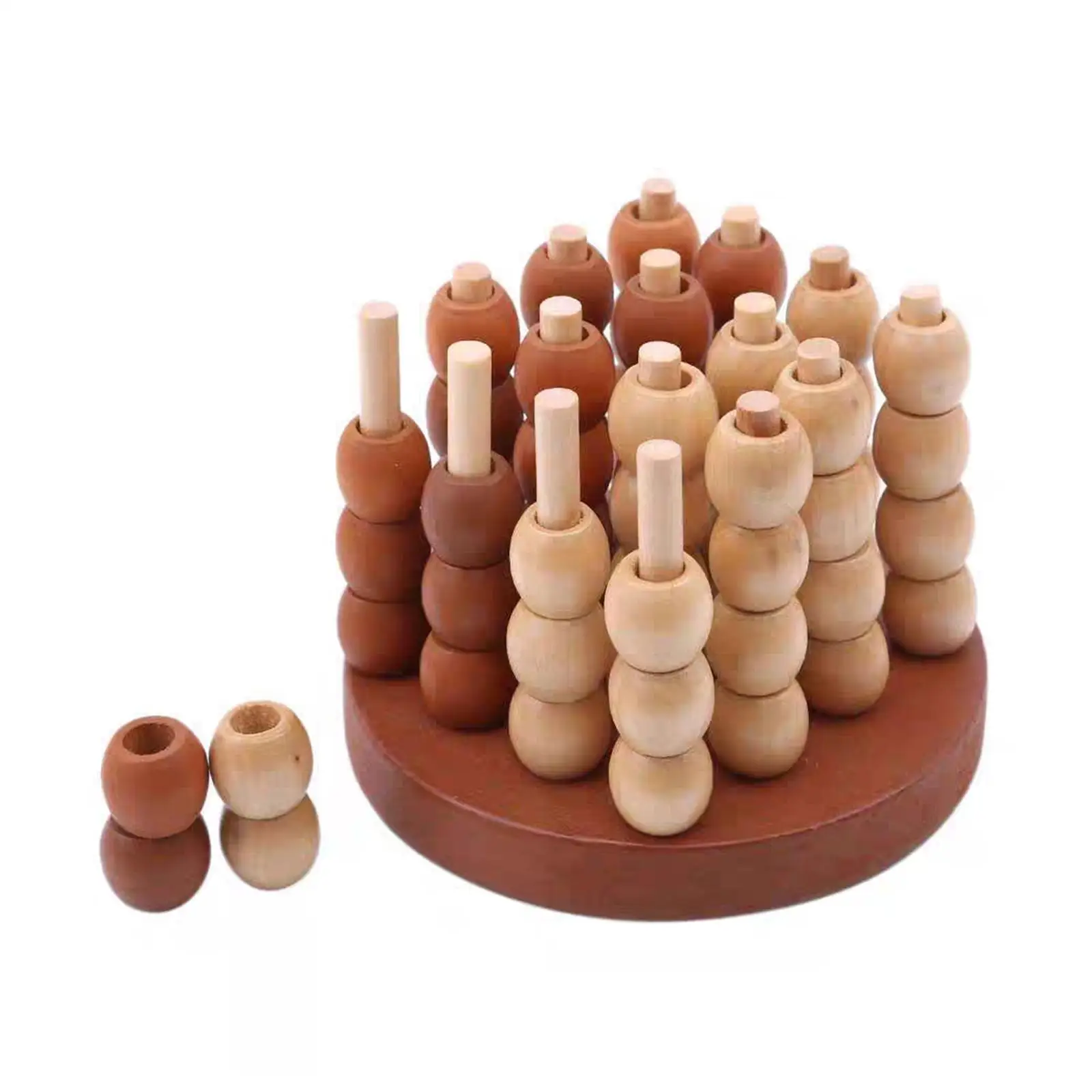 Four in A Row Game Four in A Row Chess Wooden Chess Toy Portable Classic Strategy Board Game 4 Connect in A Row Travel Game