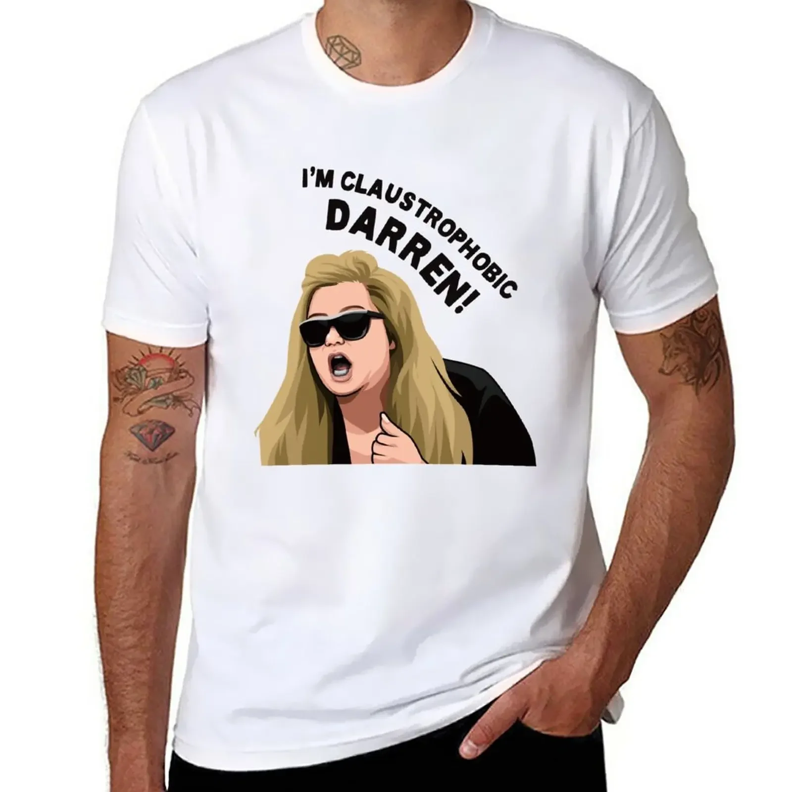 I'm Claustrophobic Darren! Gemma Collins Merch T-Shirt anime sweat graphics hippie clothes mens graphic t-shirts pack