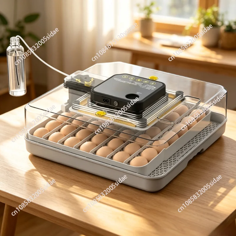 48 Egg Smart Incubator - New Fully Automatic Hatching Machine with Intelligent Humidity Control for Home & Farm Use