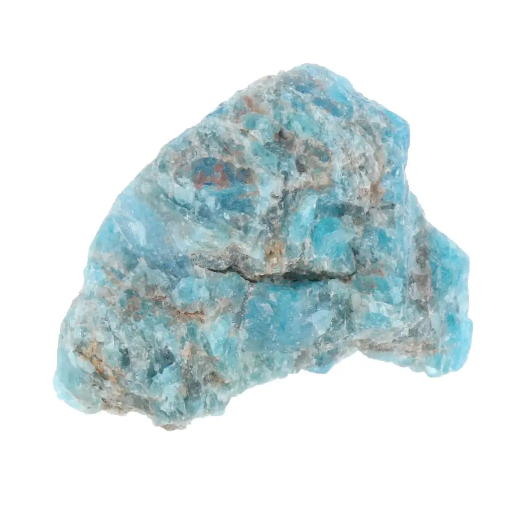 Natural Blue Apatite Crystal Natural Stones Rough Ore Heal Desk Aquarium