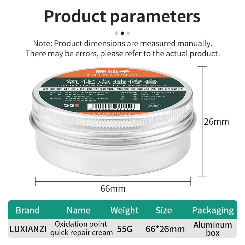 LUXIANZI multifunzionale saldatura flusso pasta colofonia parti elettroniche PCB IC strumento di riparazione rame ferro stagno metallo batteria olio per saldatura
