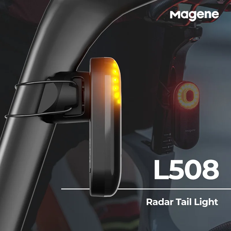 Bicycle Radar Tail Light Safety Smart Rear Lighting Saddle Seatpost Waterproof LED Charging motorcycle Rear Brake  Sensing Lamp