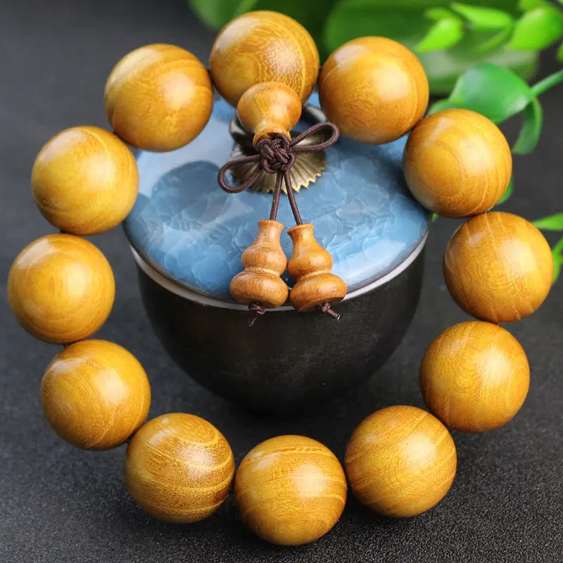

Factory Wholesale Sandalwood Bracelet Collectables-Autograph Rosary Men's and Women's Silk Rift Grain Zhelu Shandong