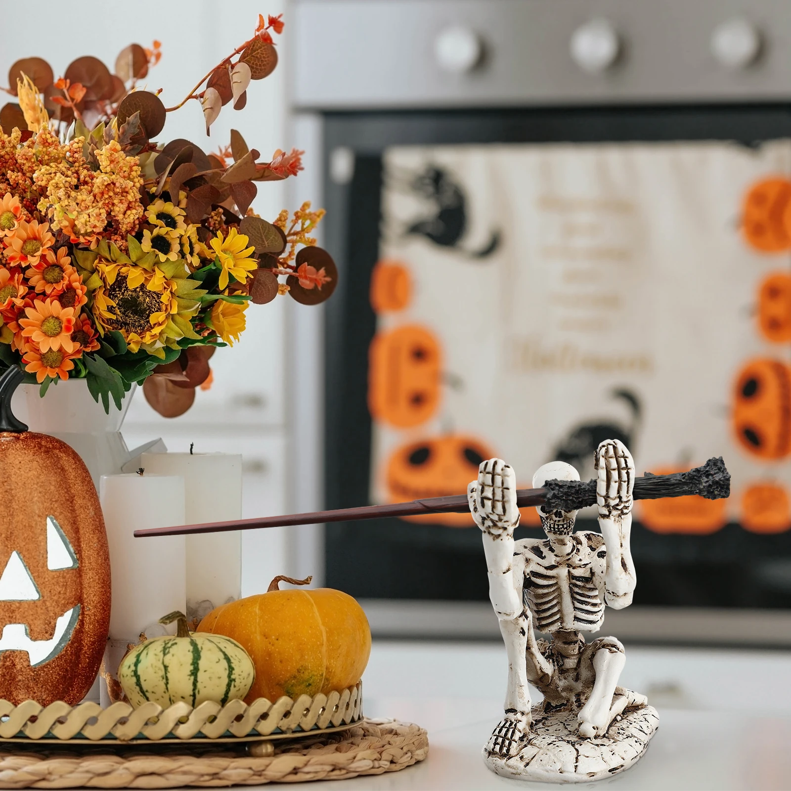 ミニスカルペンホルダー 1個 ハロウィンデスクトップデコレーション 鉛筆収納ラック 卓上装飾 オフィスパーティー用