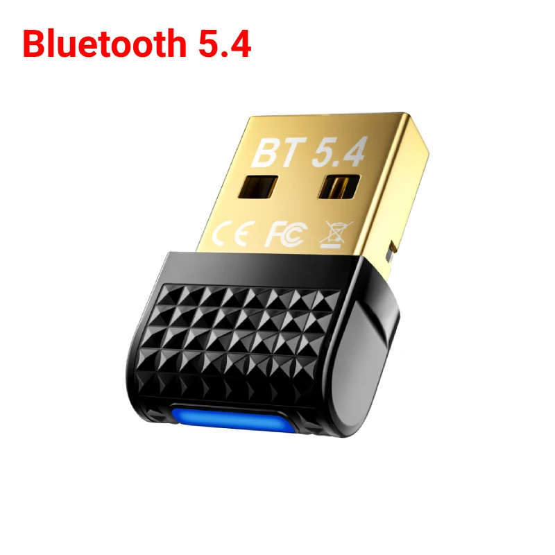 Bluetooth 5.4 アダプター USB Bluetooth 5.3 ドングル Adaptador PC ワイヤレスマウスキーボード音楽オーディオレシーバー USB トランスミッター