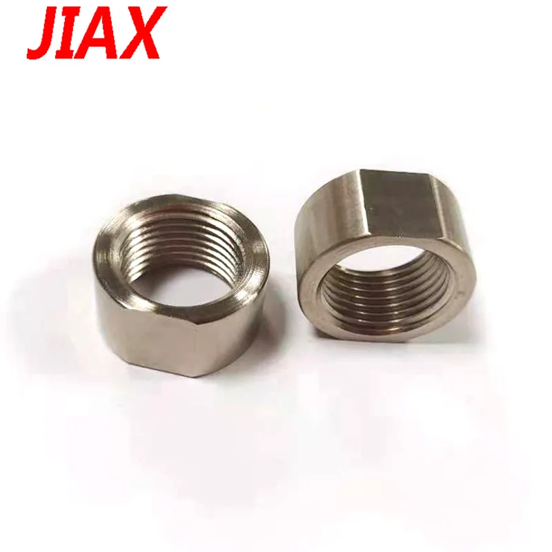 2PCS M18X1.5 90 Degree O2 Sensor Elbow Adapter Nut  Nickel Plating Steel Exhaust Weld Bung Oxygen Sensor Extender Fitting