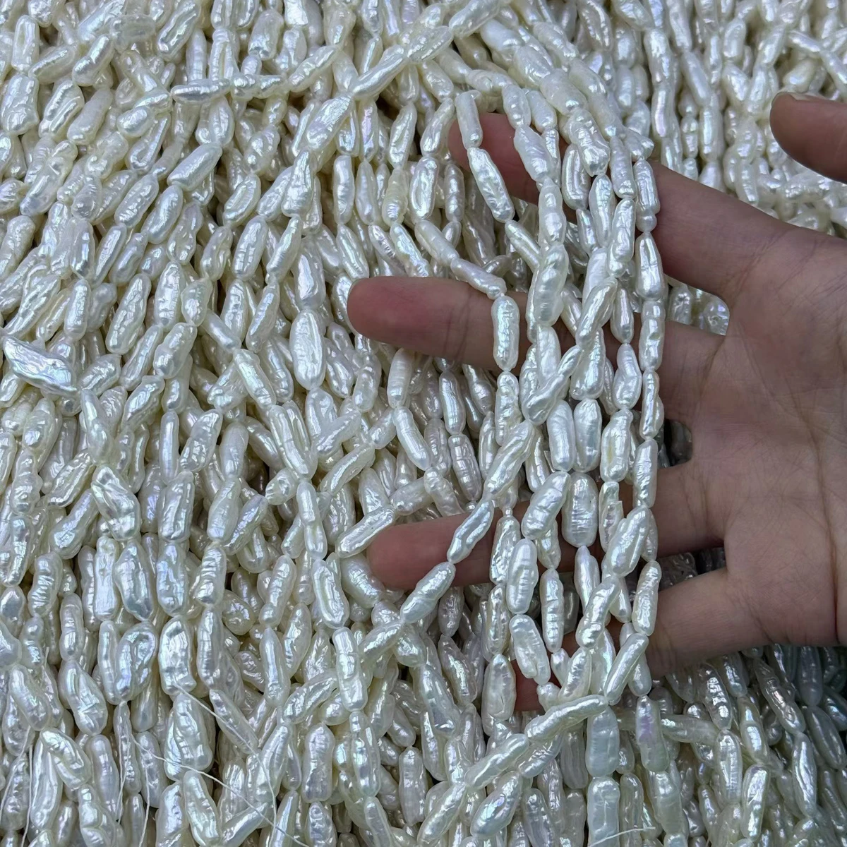 

High-quality Pipa Beads Natural Freshwater Pearl Semi-finished Beads for Jewelry Making Supplies DIY Necklace Bracelet Accessory