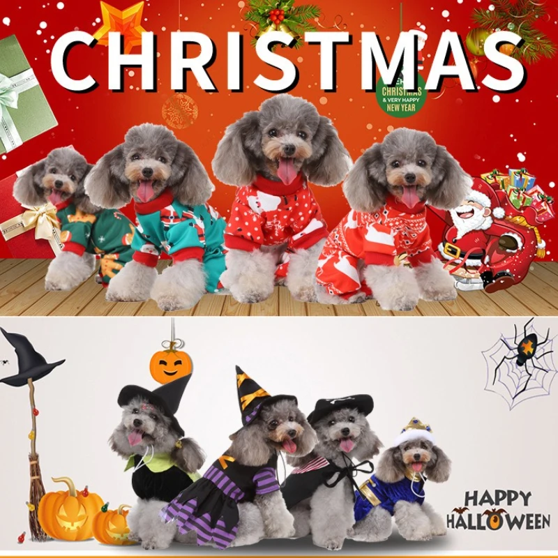 

Pet Clothes Halloween Christmas Costumes Party Dog Clothes Cat Small and Medium Dogs Dog Pet Costumes