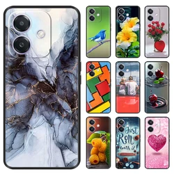 Black Silicone Case for Oppo A3x A3 A40 4G A60 5G Soft TPU Silicone Painted Bumper Shockproof Cover Protective Phone Cases Coque