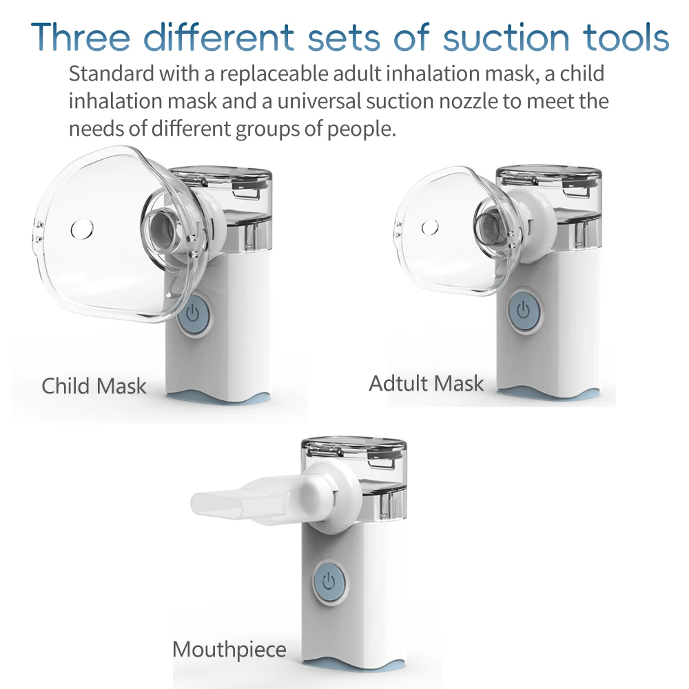 Atomizer Health Care Products Portable Nebulizer Mesh Nebulizer Handheld Medical Asthma Inhaler silent Children Adult Automizer