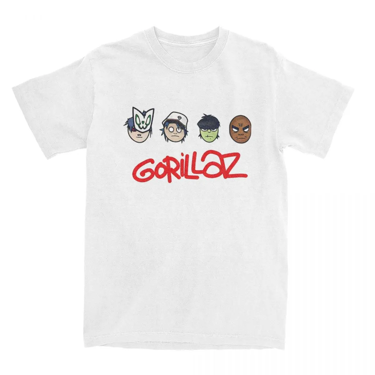 Men Women Band Gorillaz Shirt Accessories the legend of Dayak house 100% Cotton Clothing Novelty Tee Shirt Printed