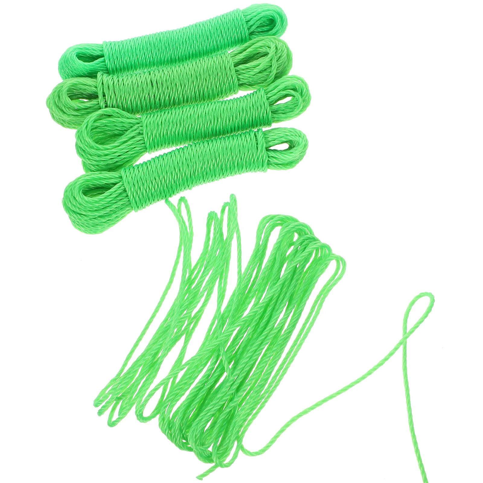 

5 Pcs Clothes Drying Rope Outdoor Camping Clothesline Portable Multi-function Windproof Non-slip