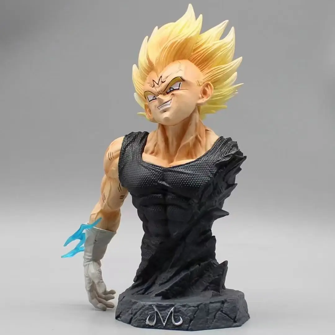 16 センチメートルドラゴンボール魔人ベジータ超サイヤ人胸像フィギュア PVC アクションフィギュアコレクションモデルクラシックアクションおもちゃギフトデスク